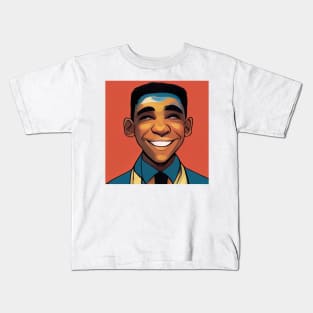 Barack Obama | President of the United States | Comics style Kids T-Shirt